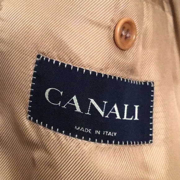 Rare Canali 90% wool 10% cashmere overcoat made in Italy. Camel color. Size 50R - Picture 9 of 12